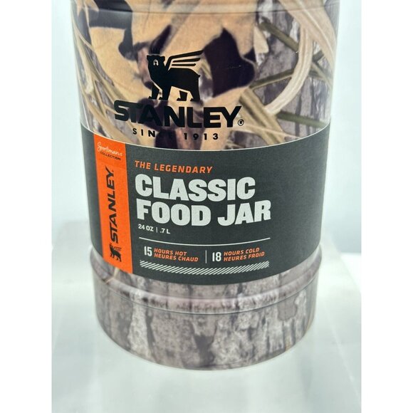 Stanley Classic Legendary Food Jar Habitat 24 Oz Mossy Oak Shadow Grass - Picture 2 of 9